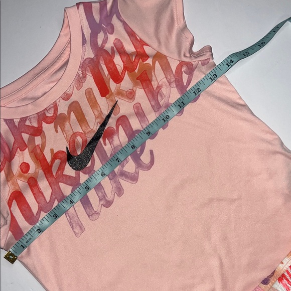 Kids Nike Pink and Orange Dri-FIT Shorts - Picture 8 of 11